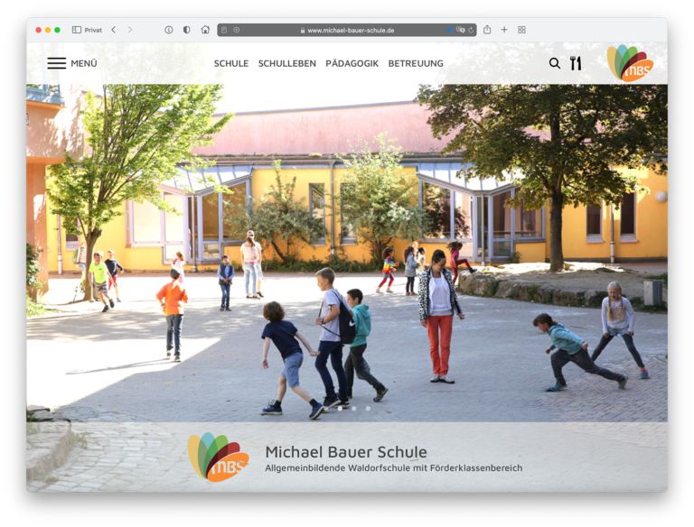 Webdesign für die Michael Bauer Schule in Stuttgart Vaihingen